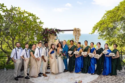 Surrounded by your chosen family in the heart of paradise. Celebrating your special day with everyone who matters most, creating vibrant memories framed by lush tropical greenery and sparkling ocean views in Puerto Vallarta