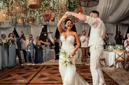 That moment, surrounded by everyone you love, laughing under a canopy of light. Let your first dance be a magical celebration