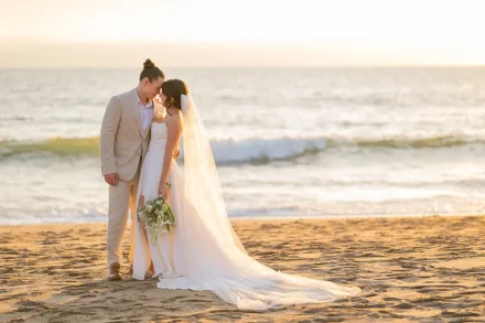The Pacific Ocean whispers sweet promises as the Puerto Vallarta sun bathes their first embrace as newlyweds in pure, golden light. These are the moments that feel like forever, captured to last a lifetime in the heart of paradise