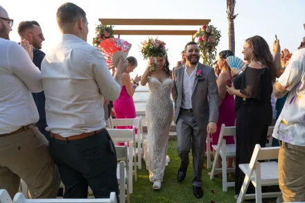 Just married! That undeniable surge of pure exhilaration as you walk hand in hand down the aisle as husband and wife. Cheered on by your favorite people in the world under the warm Puerto Vallarta sunshine, this is the joyful moment your new chapter officially begins
